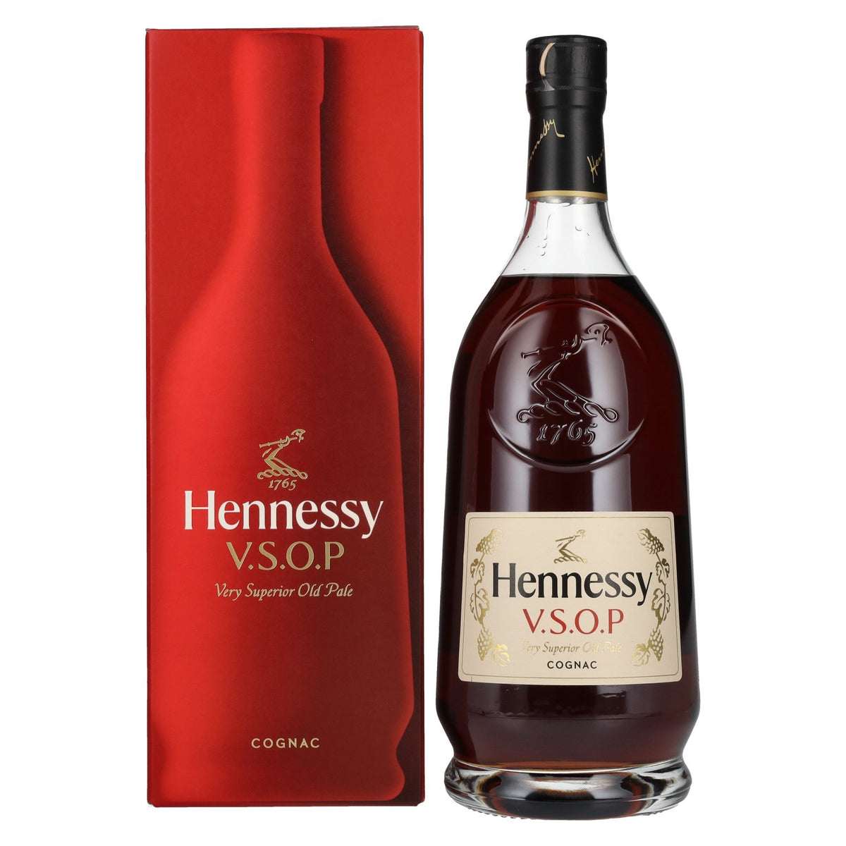 Cognac Hennessy V.S.O.P. 40 % vol., 1 l, dans un coffret cadeau