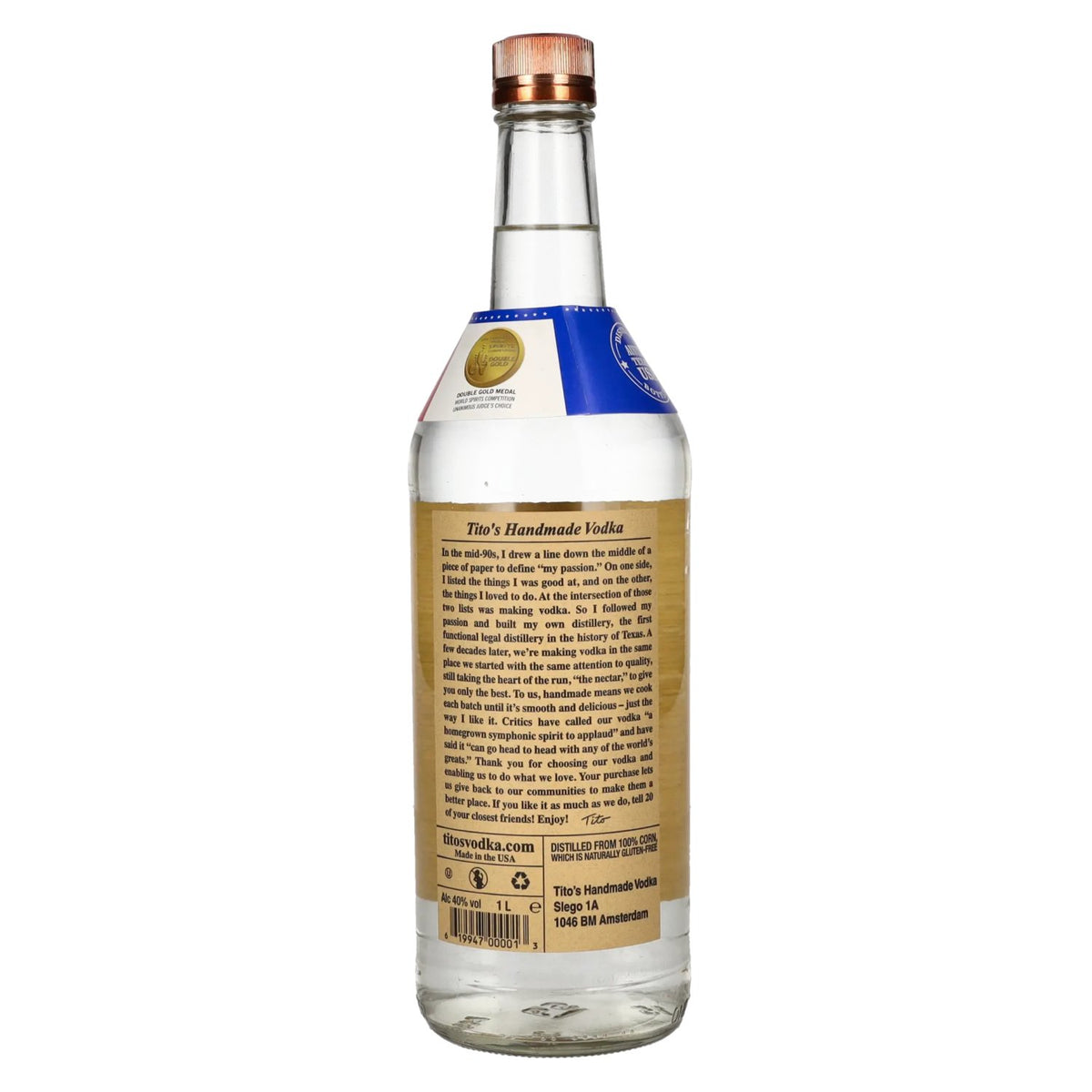 Tito's Handmade Vodka 40% vol. 1 l