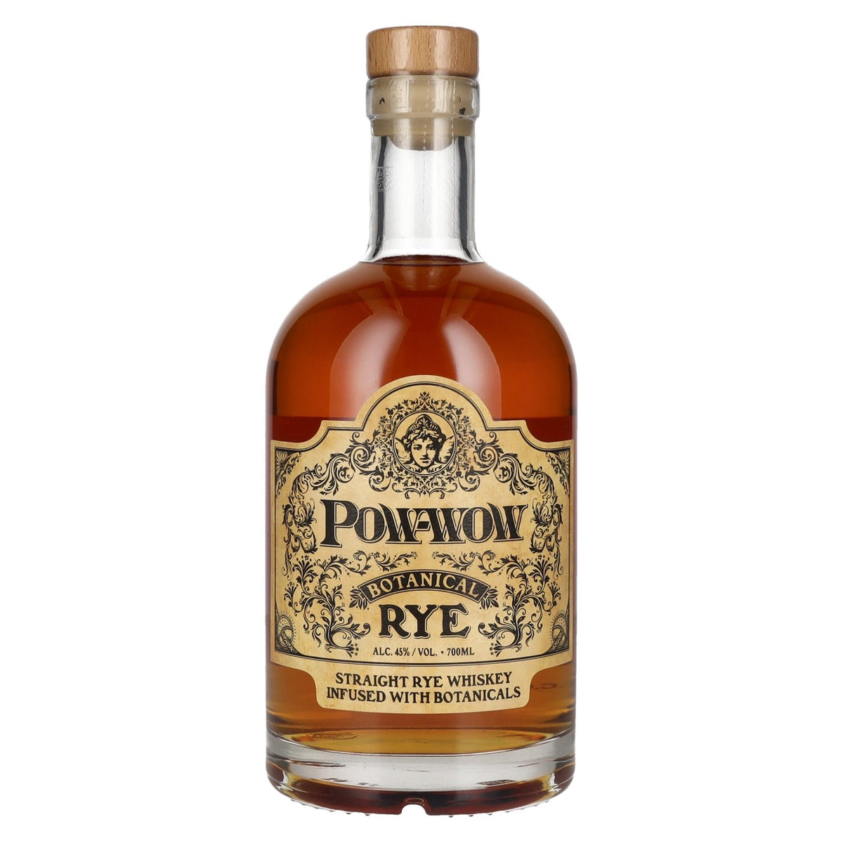 Pow-wow Botanical RYE Straight Rye Whisky 45% vol. 0.7 l