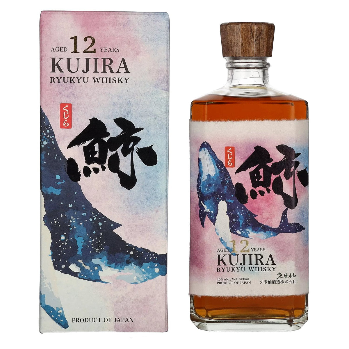 Whisky Kujira Ryukyu 12 ans d'âge SHERRY CASK, 40 % vol., 0,7 l, dans un coffret cadeau
