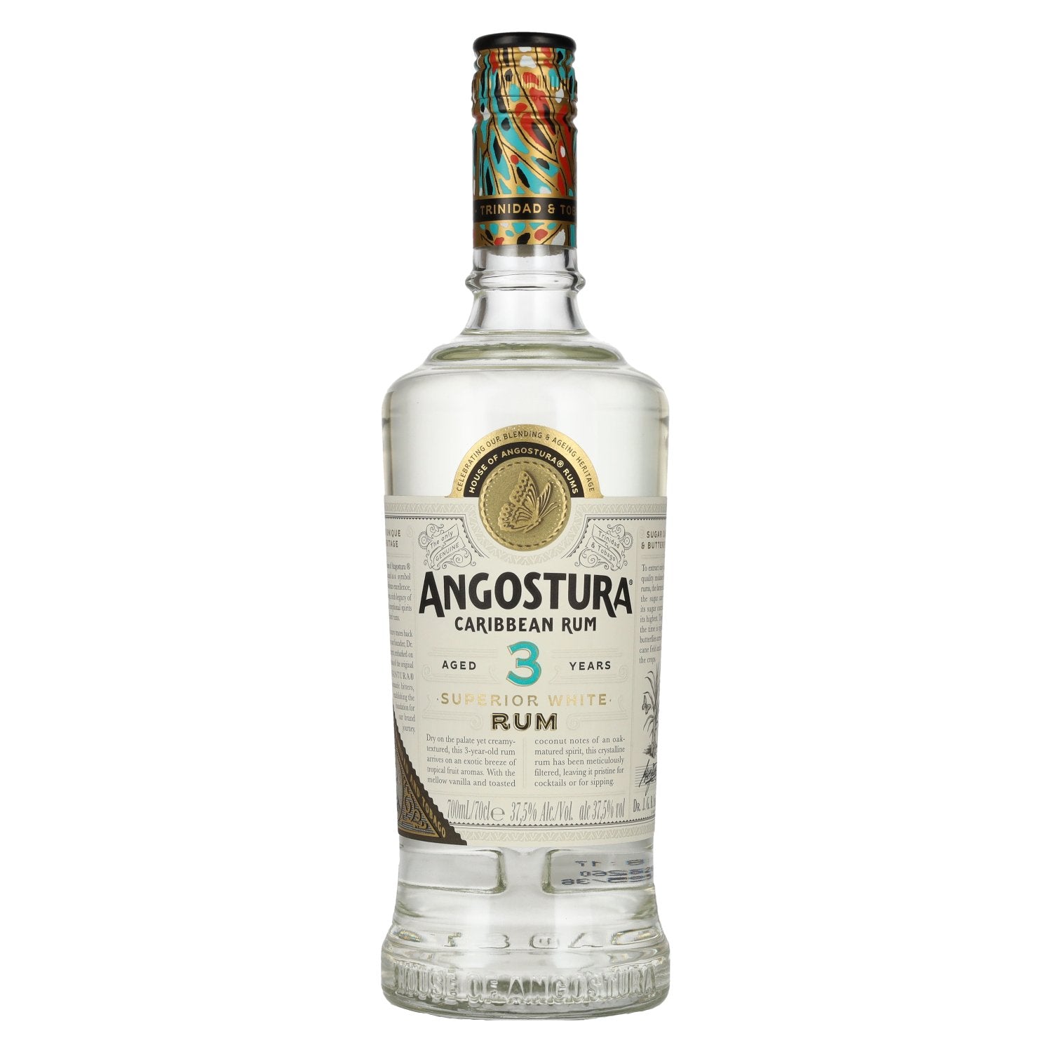 Angostura 3 Jaar Oude Superior Witte Rum 37,5% Vol. 0,7l