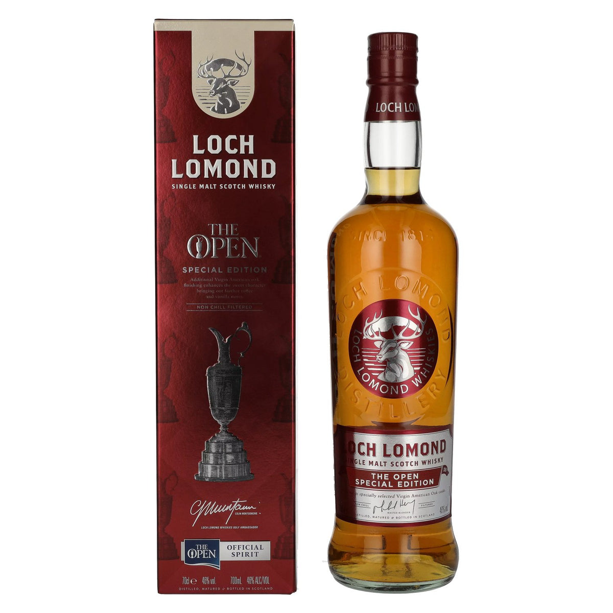 Loch Lomond THE OPEN Single Malt Special Edition 46% ABV, 0.7l in a gift box