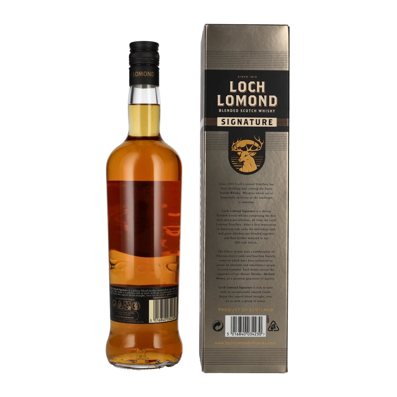 Loch Lomond SIGNATURE Blended Scotch Whisky 40% Vol. 0,7l in geschenkverpakking