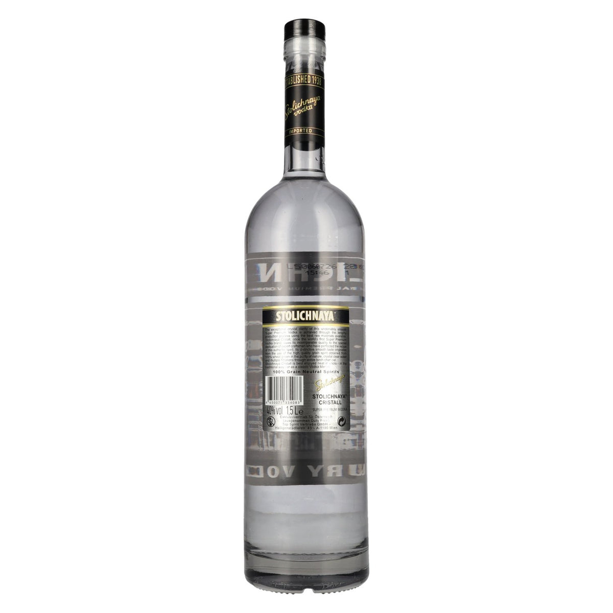 Vodka Stolichnaya Premium FKP Cristall 40 % vol., 1,5 l