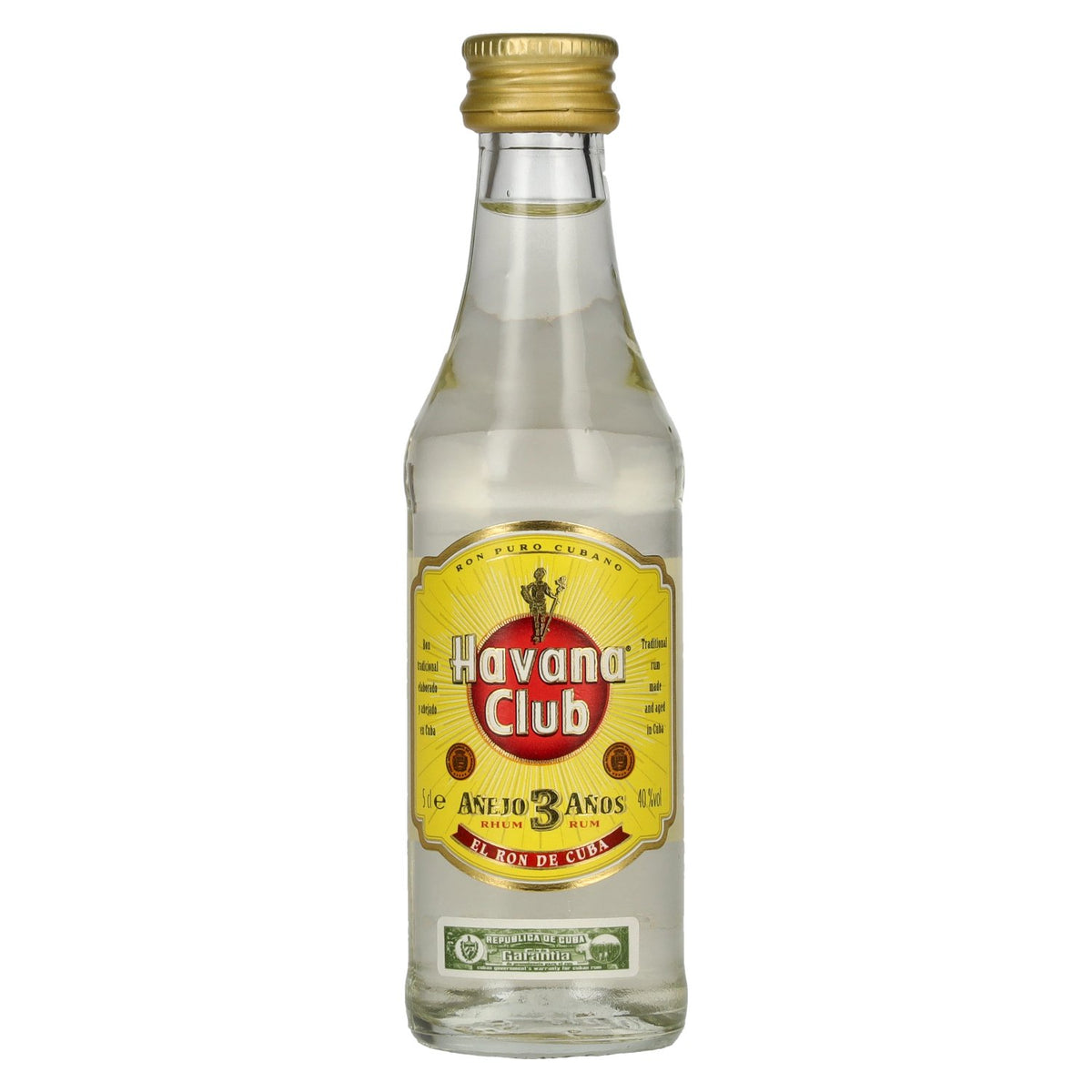 Havana Club Añejo 3 Años Rum 40% vol. 0,05 l