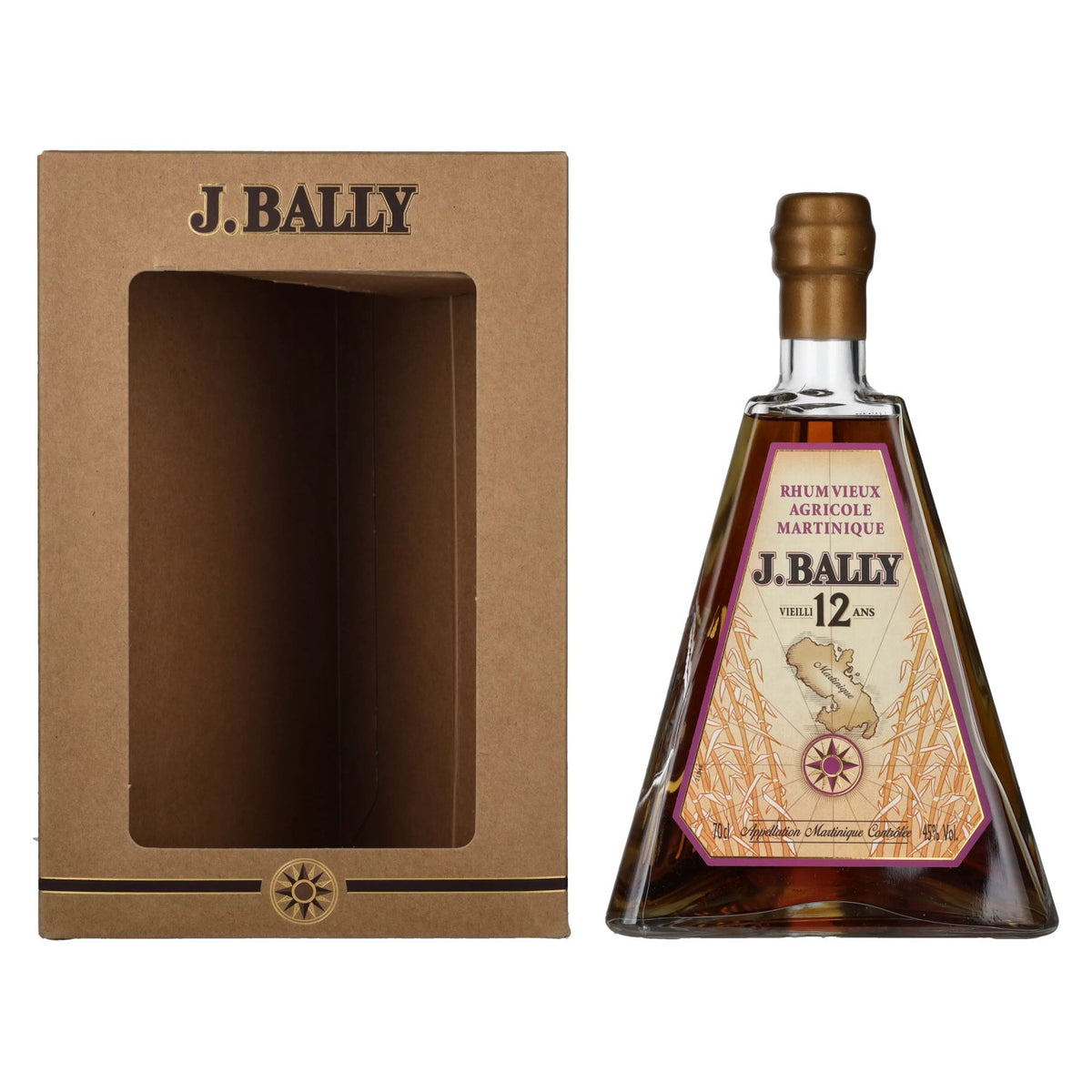 J. Bally Rhum Vieux Agricole Martinique 12 Years Old 45% vol. 0.7 l in a gift box