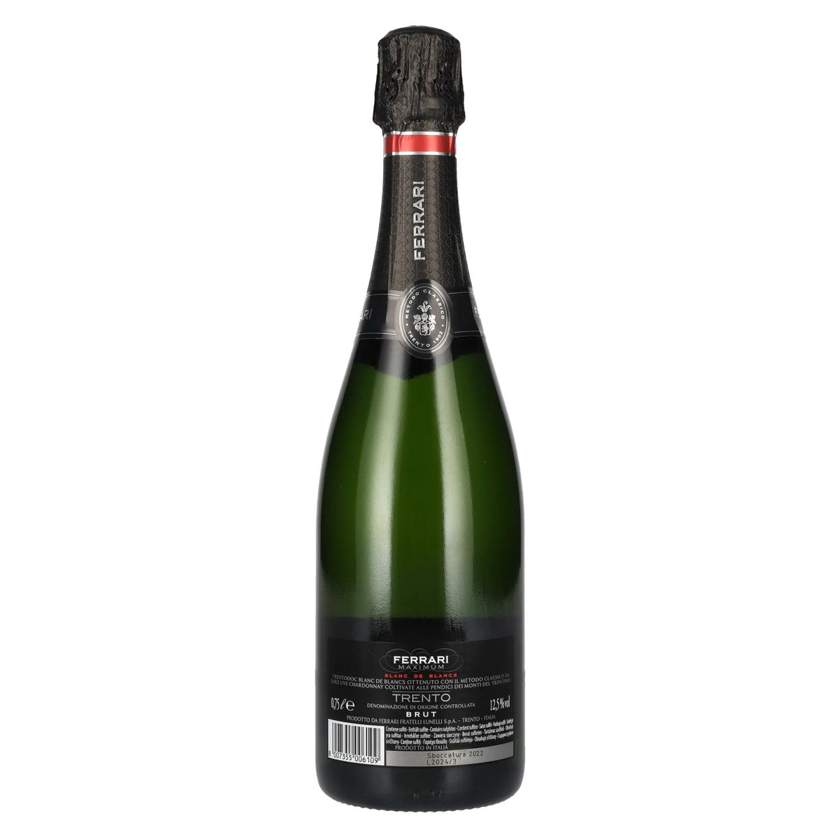 Ferrari MAXIMUM Blanc de Blanc Brut 12,5% vol. 0,75 l
