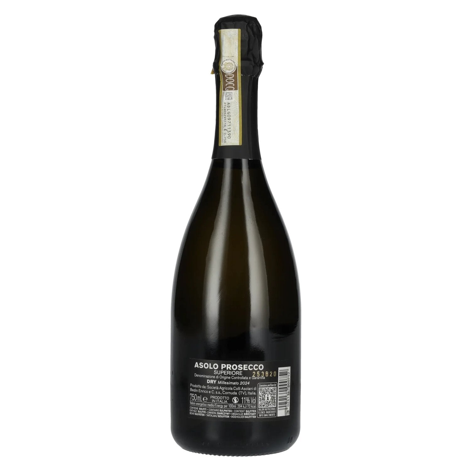 BEDIN Asolo Prosecco Superiore Millesimato Dry DOCG 2024 11% Vol. 0,75l