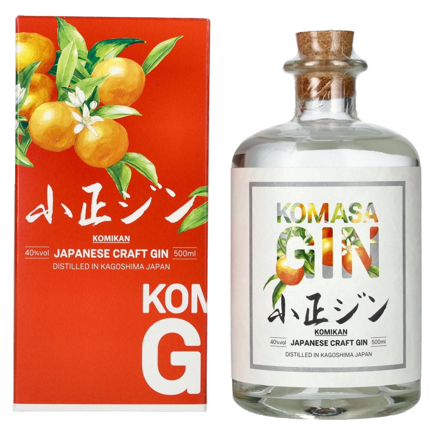 Komasa Gin SAKURAJIMA KOMIKAN 40% Vol. 0,5l in gift box