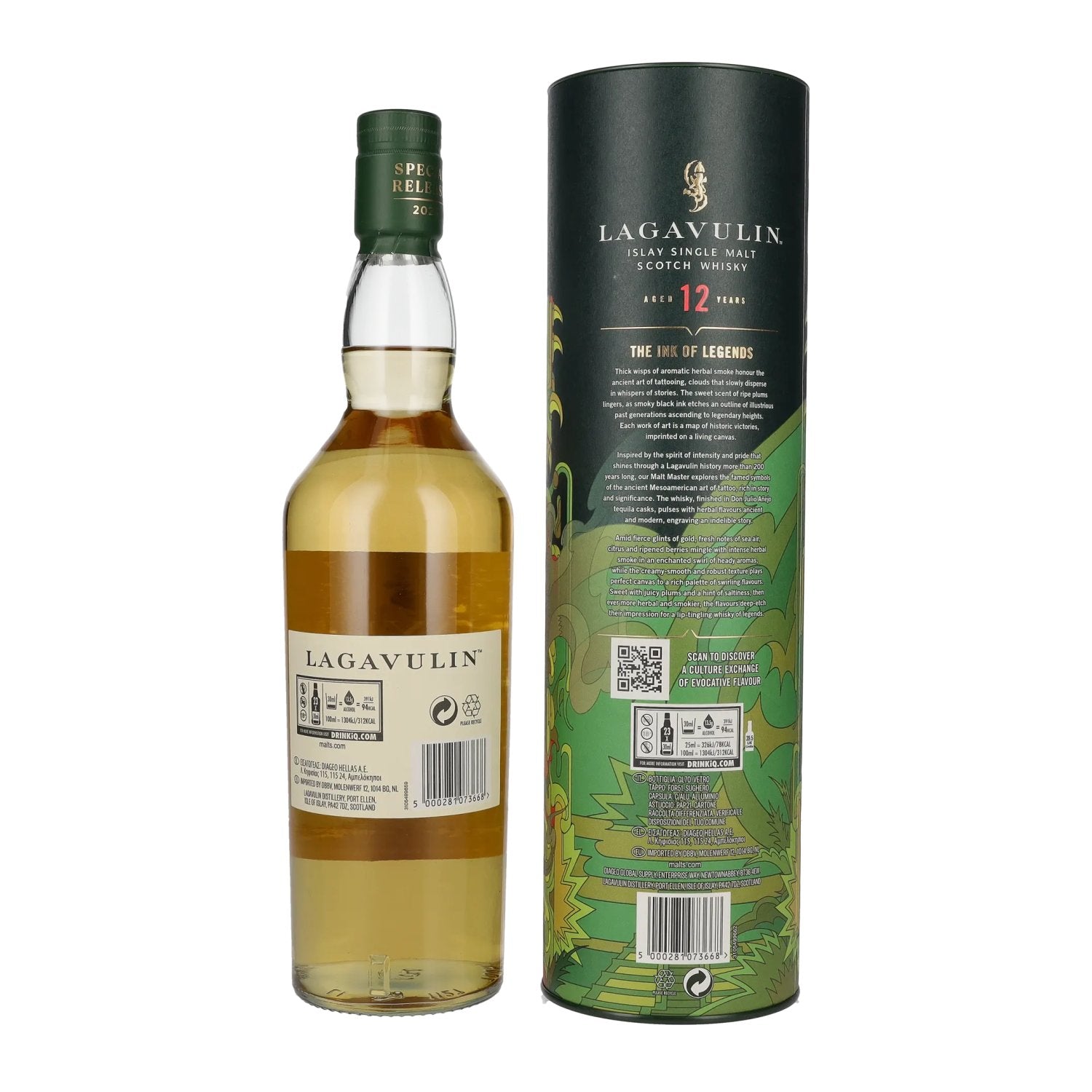 Lagavulin 12 Years Old THE INK OF LEGENDS Special Release 2023 56,4% Vol. 0,7l in Geschenkbox