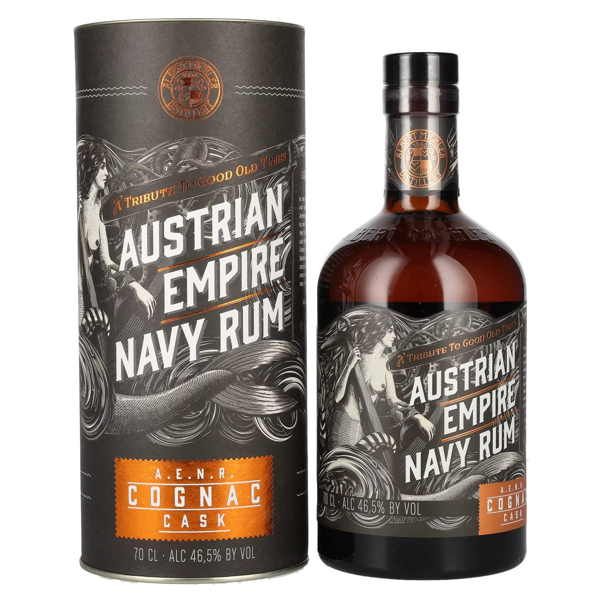 Austrian Empire Navy Rum COGNAC CASK 46.5% vol. 0.7 l in a gift box