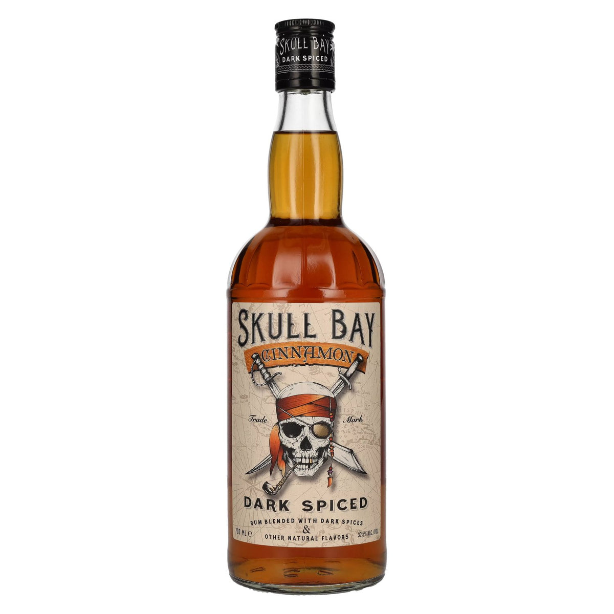 Skull Bay CINNAMON Dark Spiced 37,5 % vol. 0,7 l