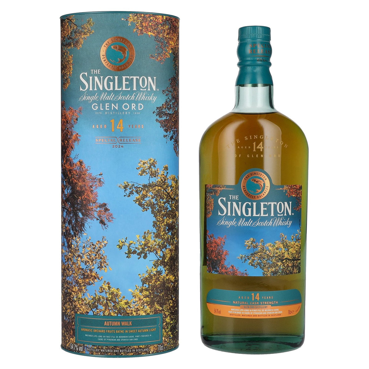 The Singleton 14 ans d'âge Glen Ord « Autumn Walk » Single Malt Édition spéciale 2024 54,7 % vol. 0,7 l dans un coffret cadeau