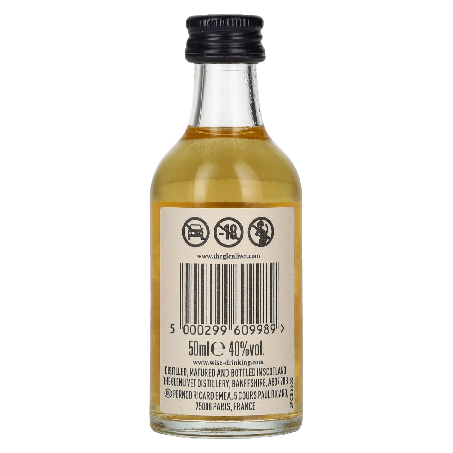The Glenlivet FOUNDER'S RESERVE Amerikaans eiken selectie 40% Vol. 0,05l