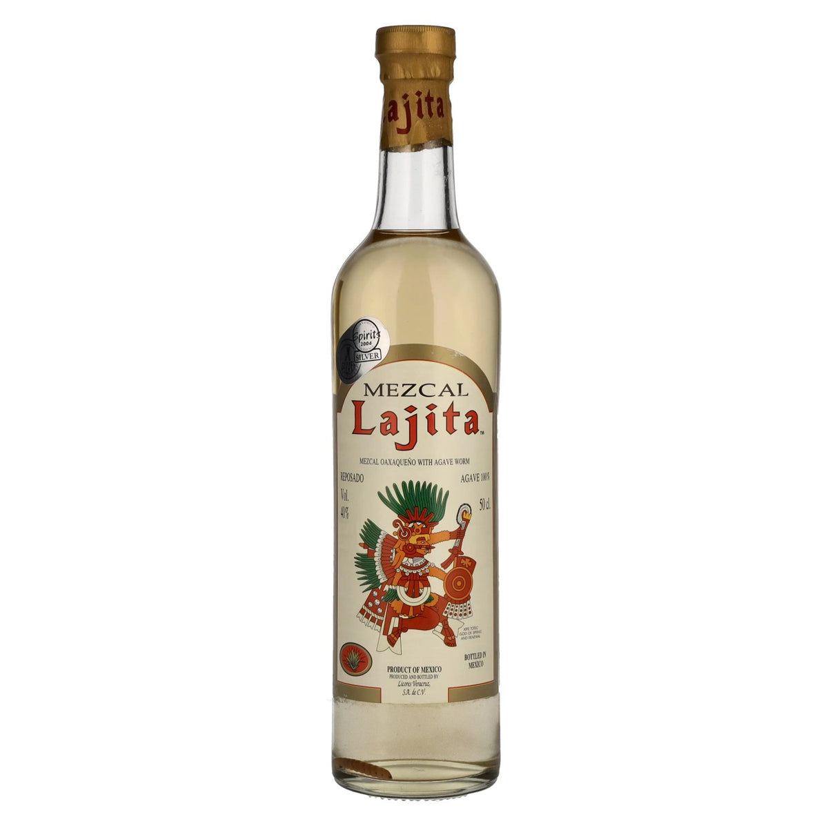 Lajita Mezcal REPOSADO with Agave Worm 40% vol. 0.5 l