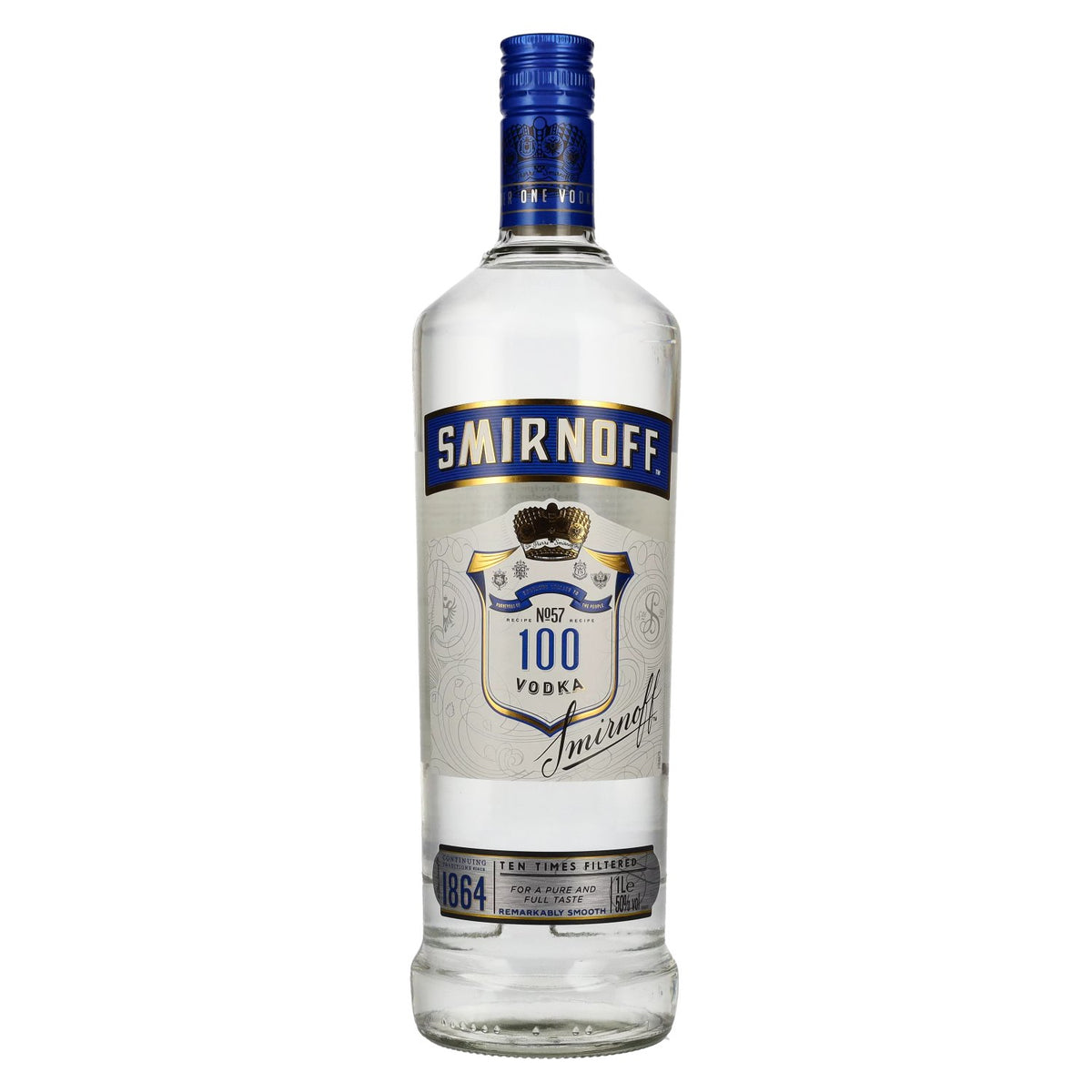Smirnoff Triple Distilled 100 PROOF Wodka Blue Label 50% vol. 1 l