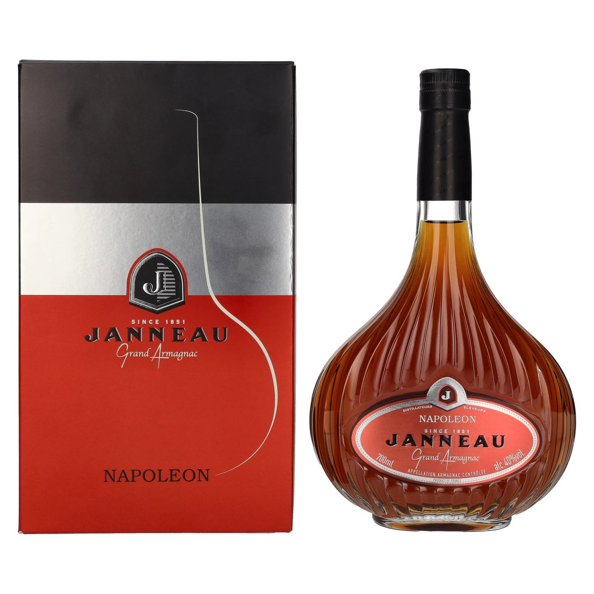Janneau Napoleon Grand Armagnac 40% vol. 0,7 l in geschenkverpakking
