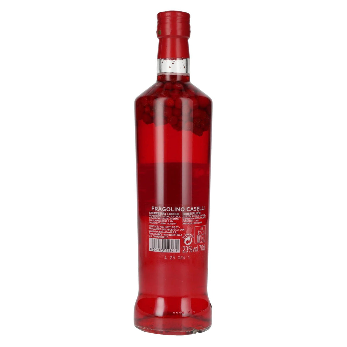 Caselli Fragolino – Liqueur aux fraises des bois POUR COCKTAILS 23 % vol. 0,7 l