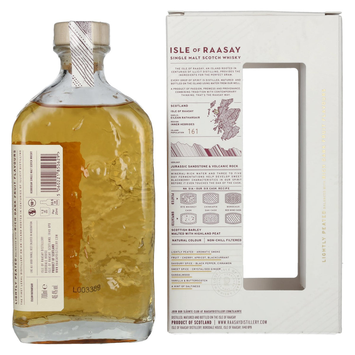 Isle of RAASAY The Draam Hebridean Single Malt 46,4% Vol. 0,7l in Geschenkbox