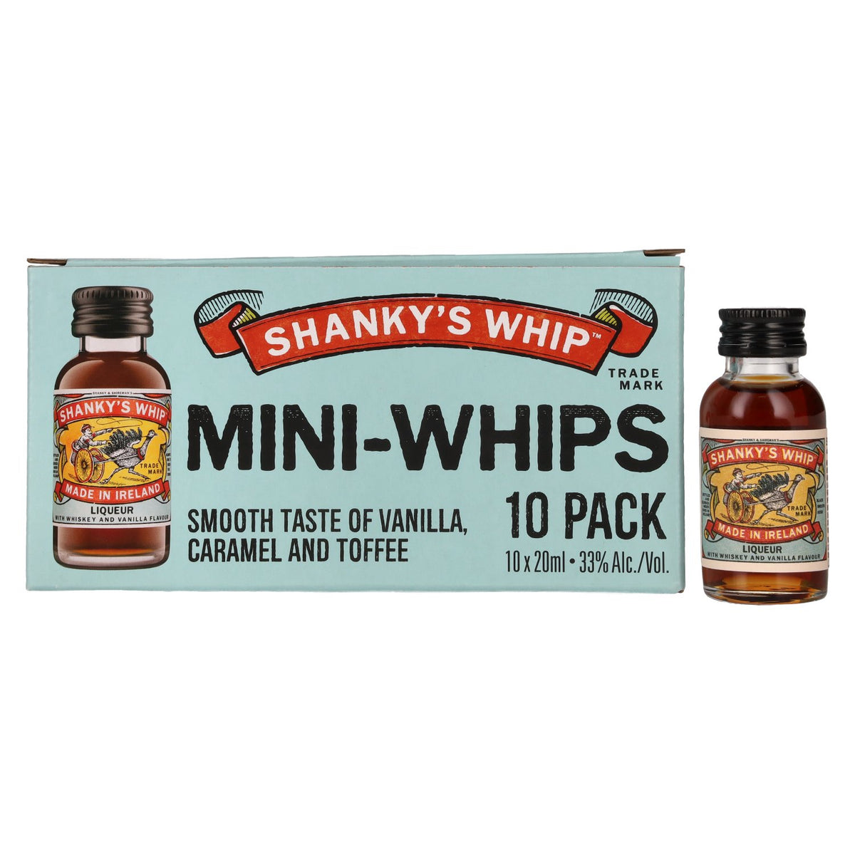 Shanky's Whip Likeur 33% vol. 10 x 0,02 l