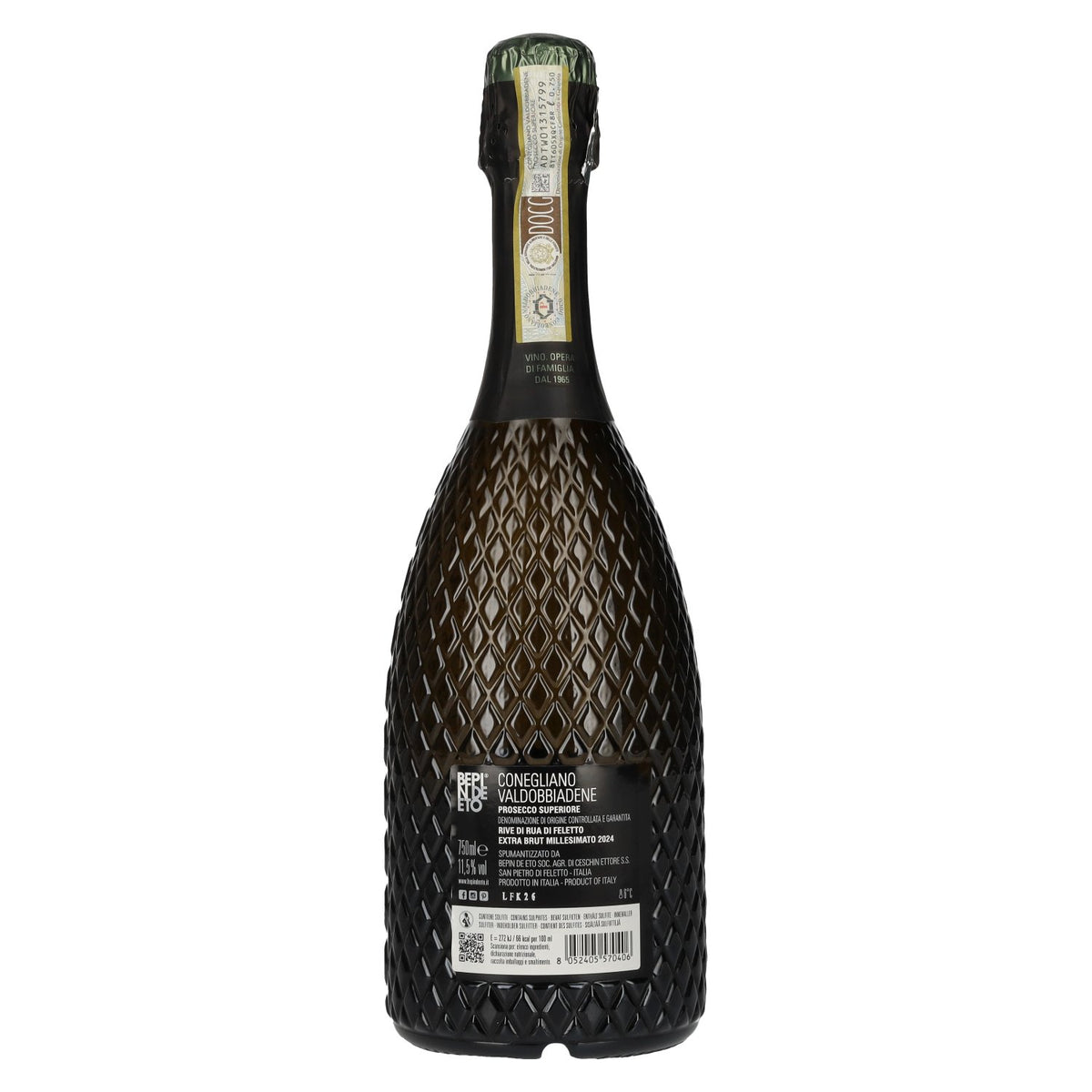 Bepin De Eto Prosecco Superiore Extra Brut Millesimato DOCG 2024 11,5% vol. 0,75 l