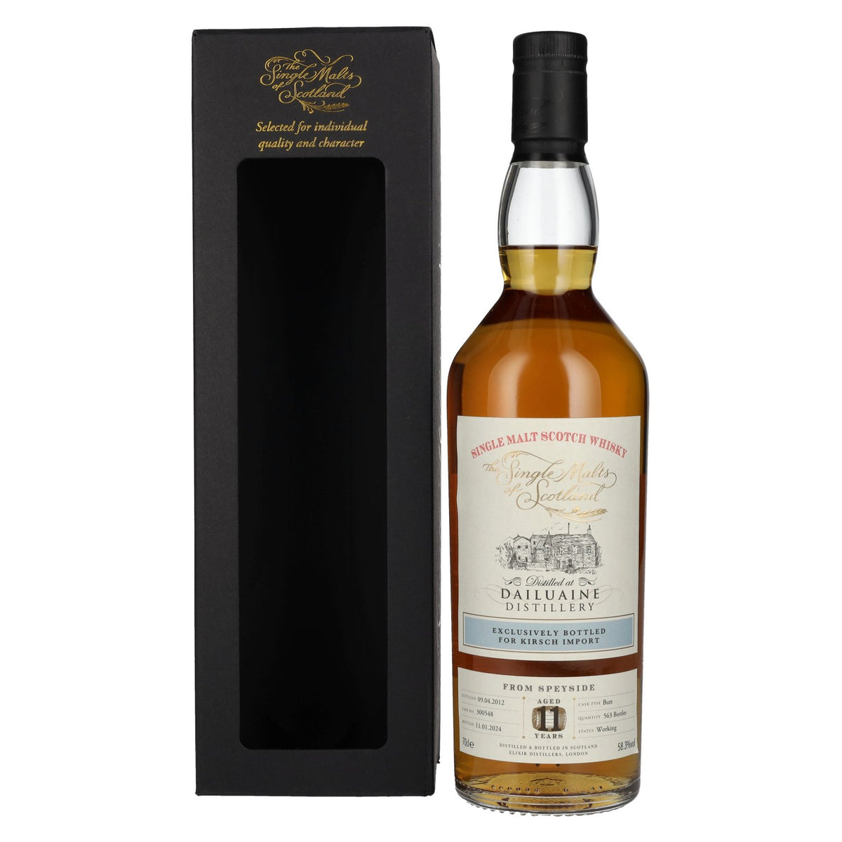 Dailuaine 11 Years Old KIRSCH IMPORT Speyside Single Malt 2012 58.3% vol. 0.7l in a gift box