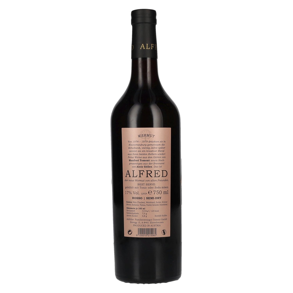 Alfred Wermut Rosso halfdroog 17% Vol. 0,75l