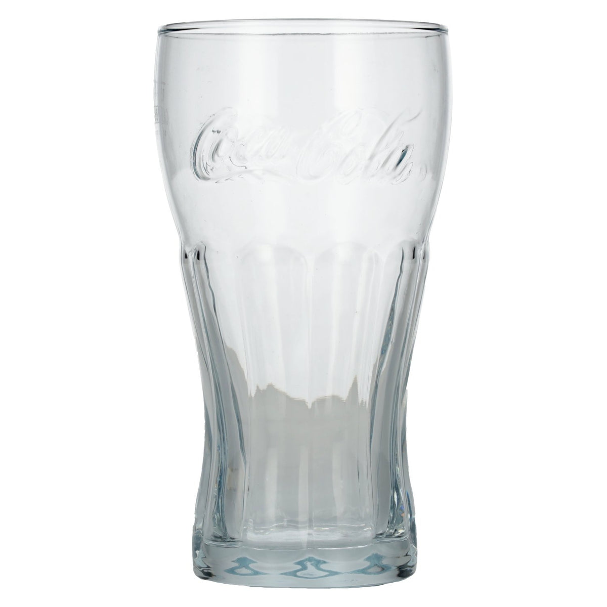 Coca Cola-glas met contouren, 0,5 l, met maatverdeling