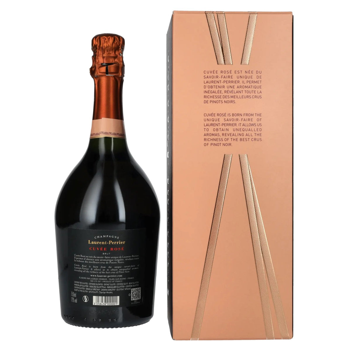 Laurent Perrier Champagne CUVÉE ROSÉ Brut 12% vol. 0,75 l in geschenkverpakking