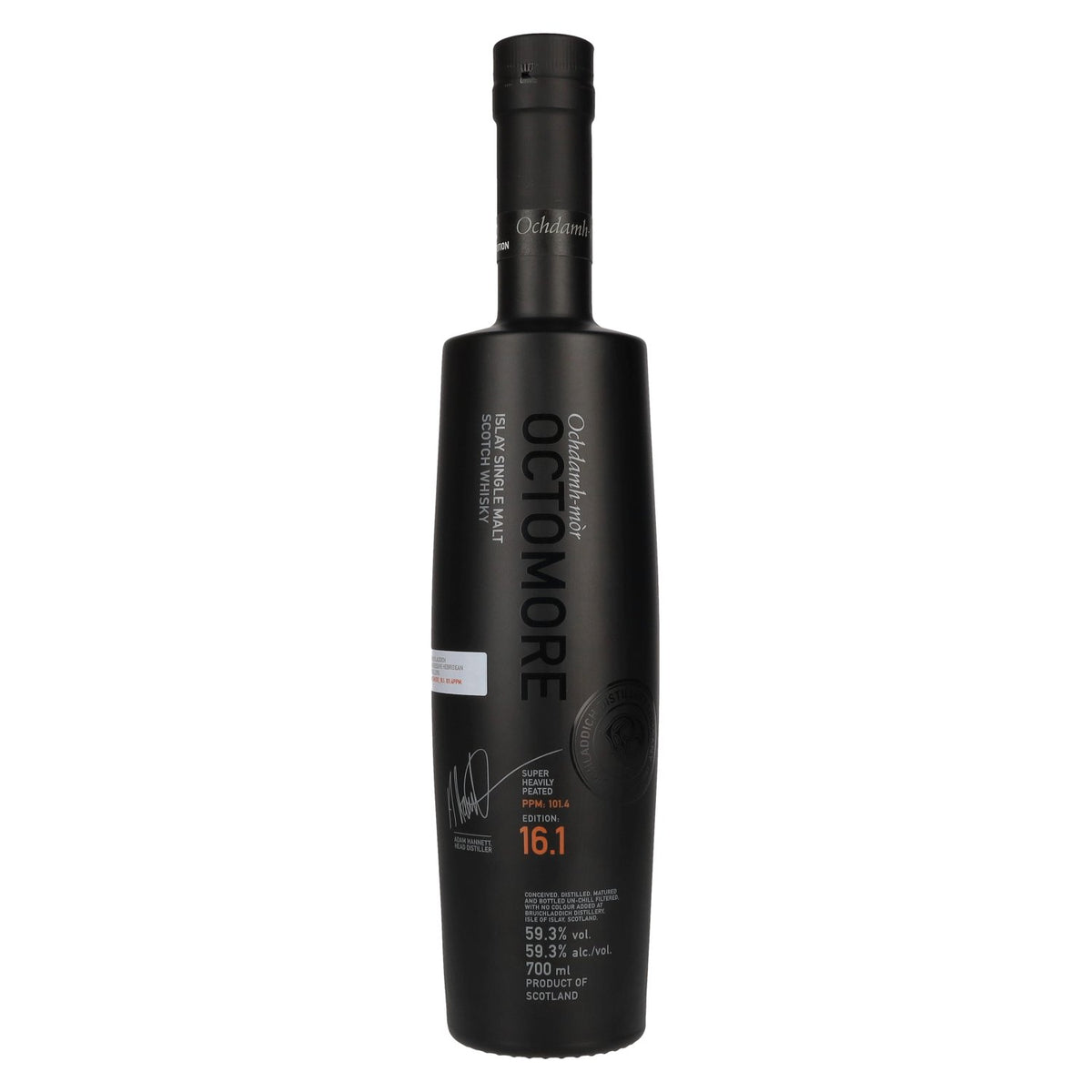 Octomore EDITION : 16.1 Single Malt d'Islay très tourbé, sortie 2025, 59,3 % vol., 0,7 l