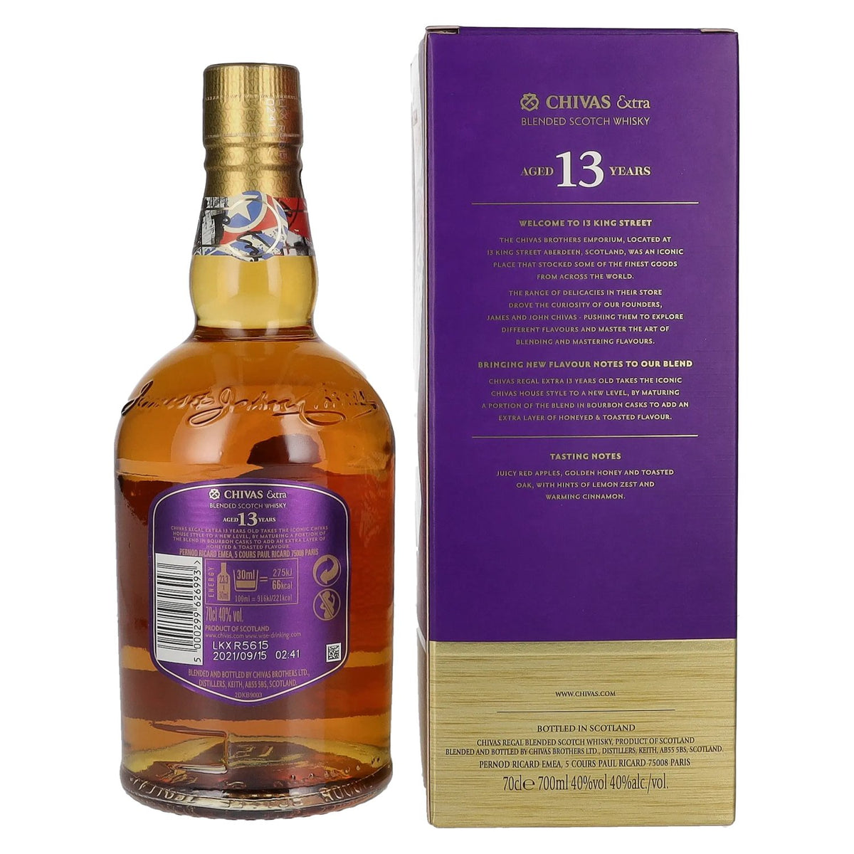 Chivas Regal EXTRA 13 Years Old BOURBON CASK Finish 40% vol. 0.7l in a gift box