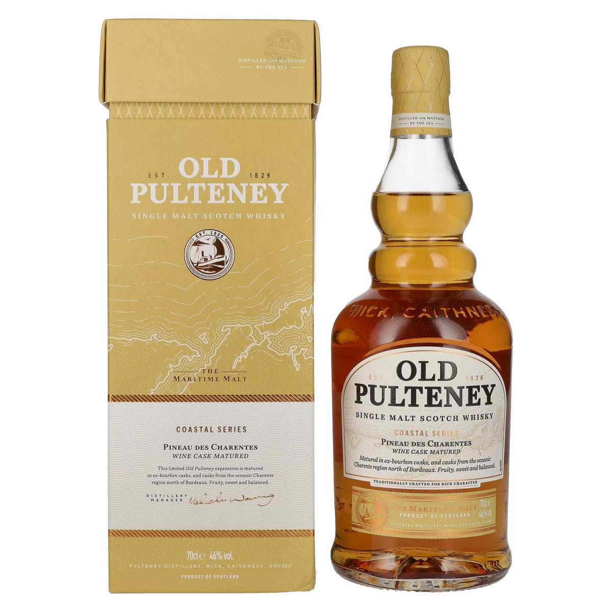 Old Pulteney Coastal Series PINEAU DES CHARENTES 46% vol. 0.7l in a gift box