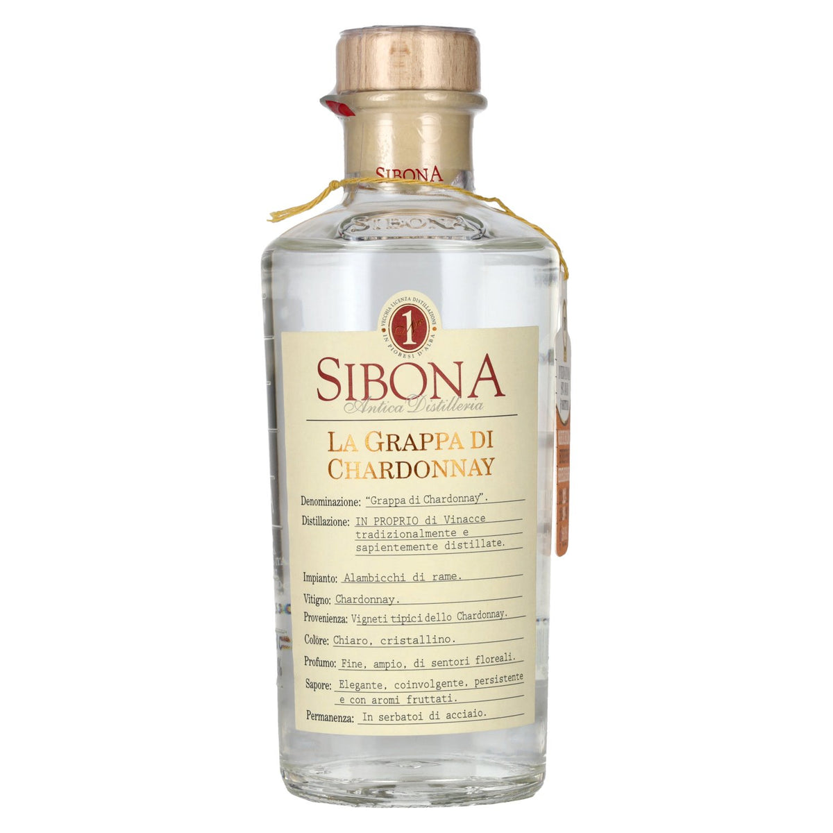 Sibona La Grappa di CHARDONNAY 40% vol. 0,5 l