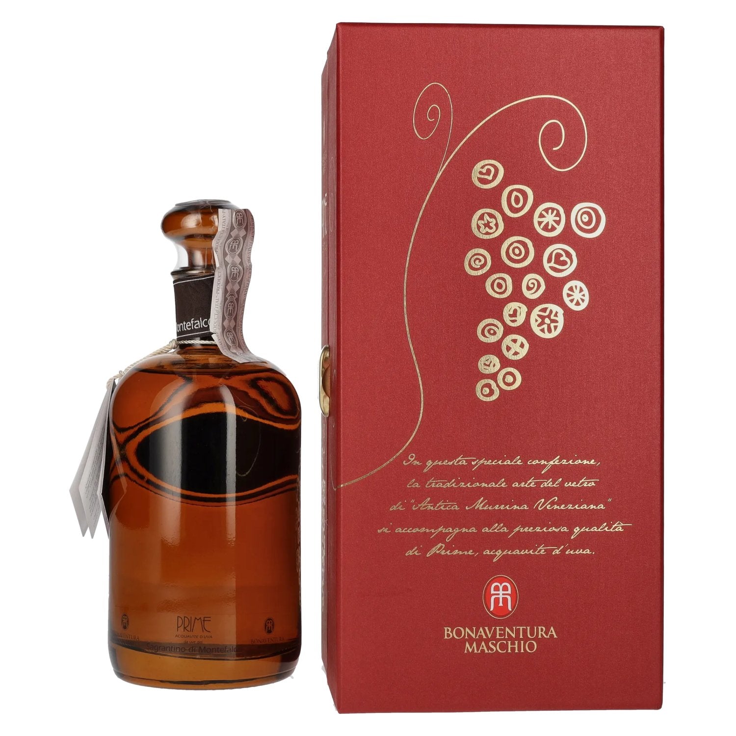 Bonaventura Maschio PRIME Sagrantino di Montefalco 38% Vol. 0.7l in geschenkverpakking