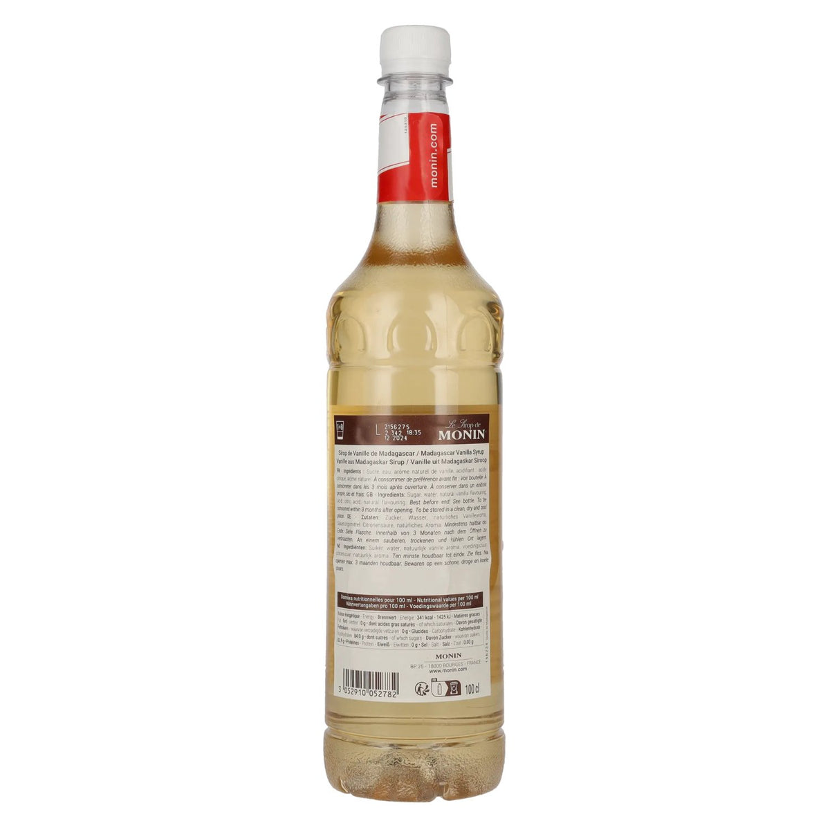 Sirop Monin VANILLE de Madagascar 1 l, bouteille en PET