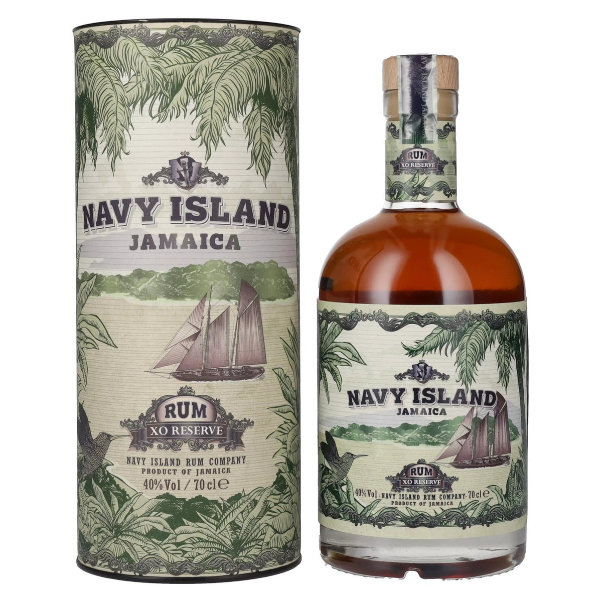 Navy Island JAMAICA XO Reserve Rum 40% ABV, 0.7 litres, in a gift box