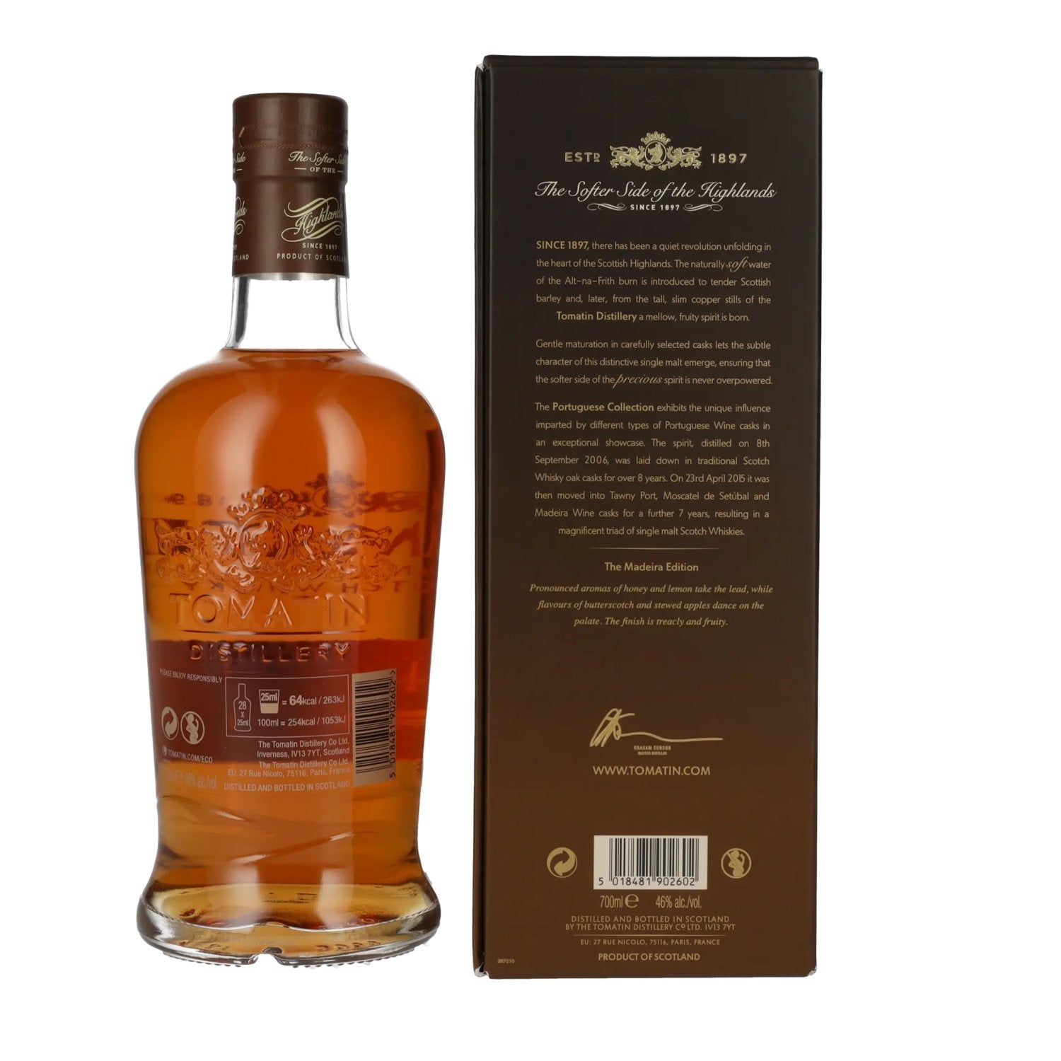 Tomatin 15 Years Old Portuguese Collection MADEIRA CASKS 2006 46% Vol. 0,7l in gift box