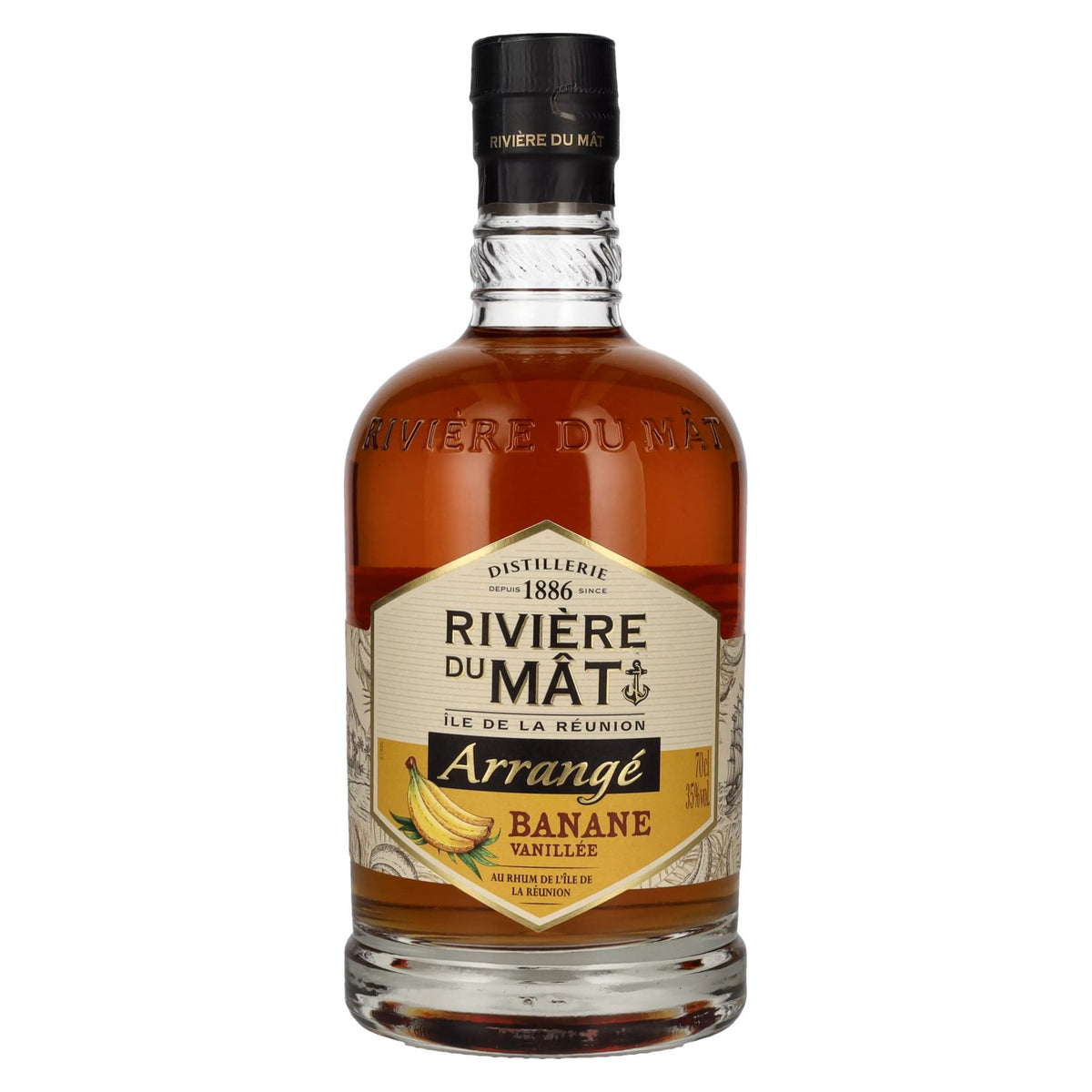Rivière du Mât Arrangé Banane Vanillée 35% ABV 0.7l