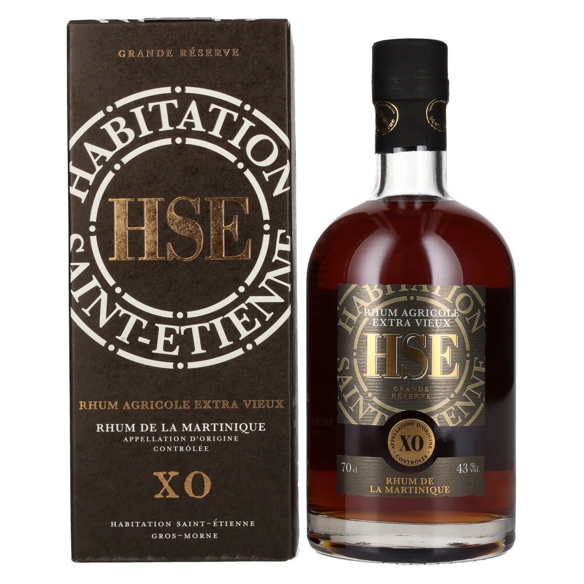 HSE Rhum Extra Vieux XO Grande Reserve 43% vol. 0,7 l in geschenkverpakking