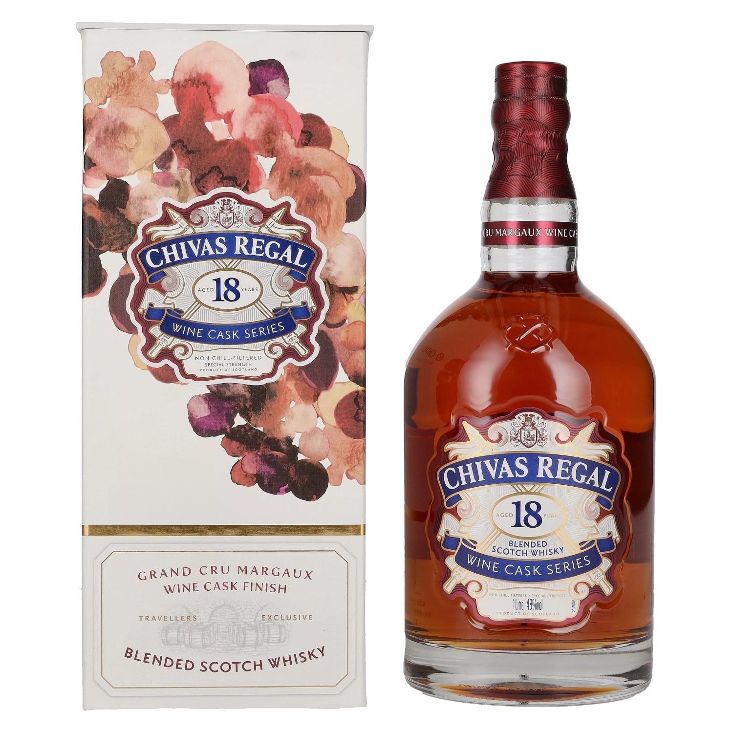 Chivas Regal 18 Years Old Margaux Cask Finish 48% Vol. 1l in geschenkverpakking
