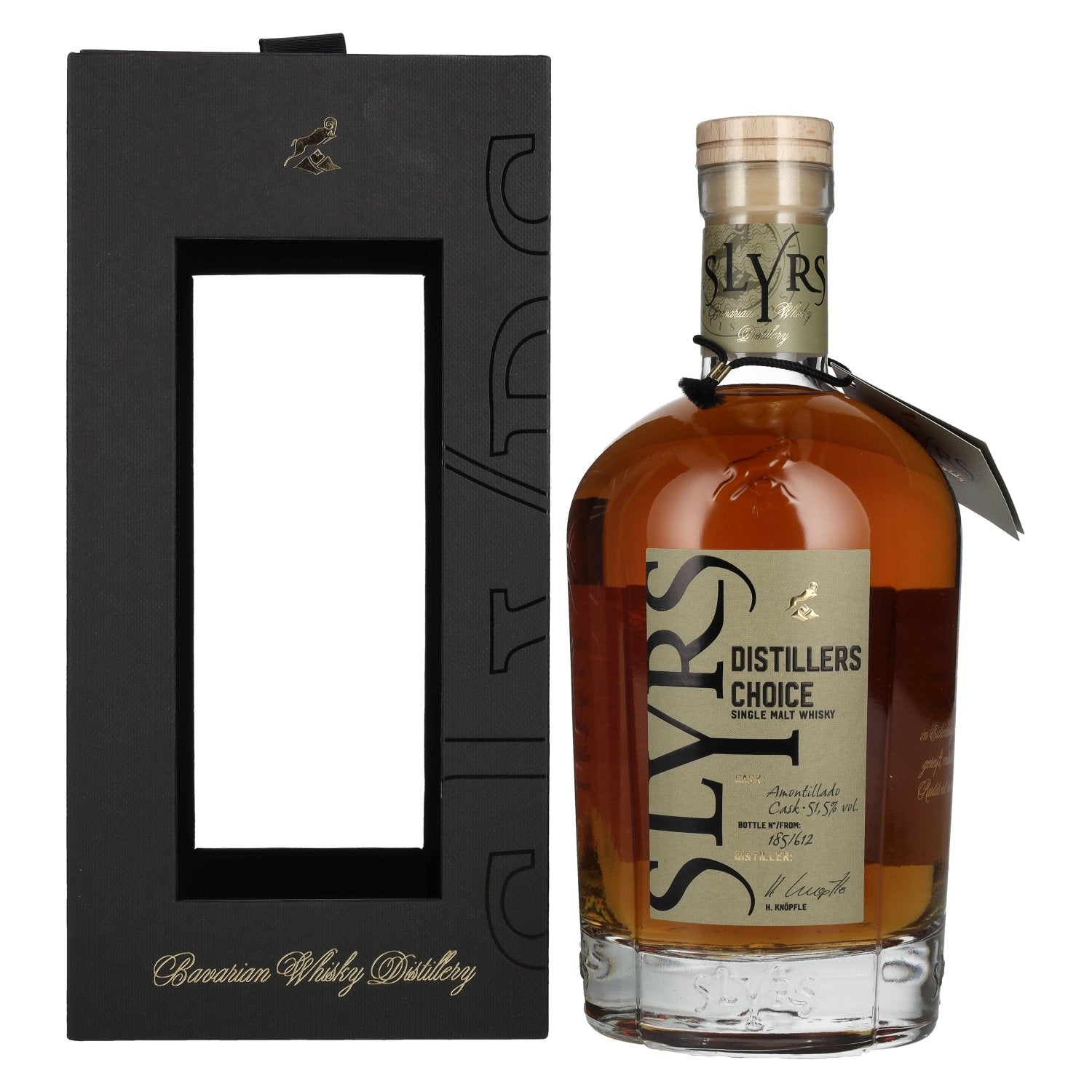 Slyrs DISTILLERS CHOICE Helmut Knöpfle Amontillado Cask Single Malt Whisky 51,5% Vol. 0,7l in geschenkverpakking
