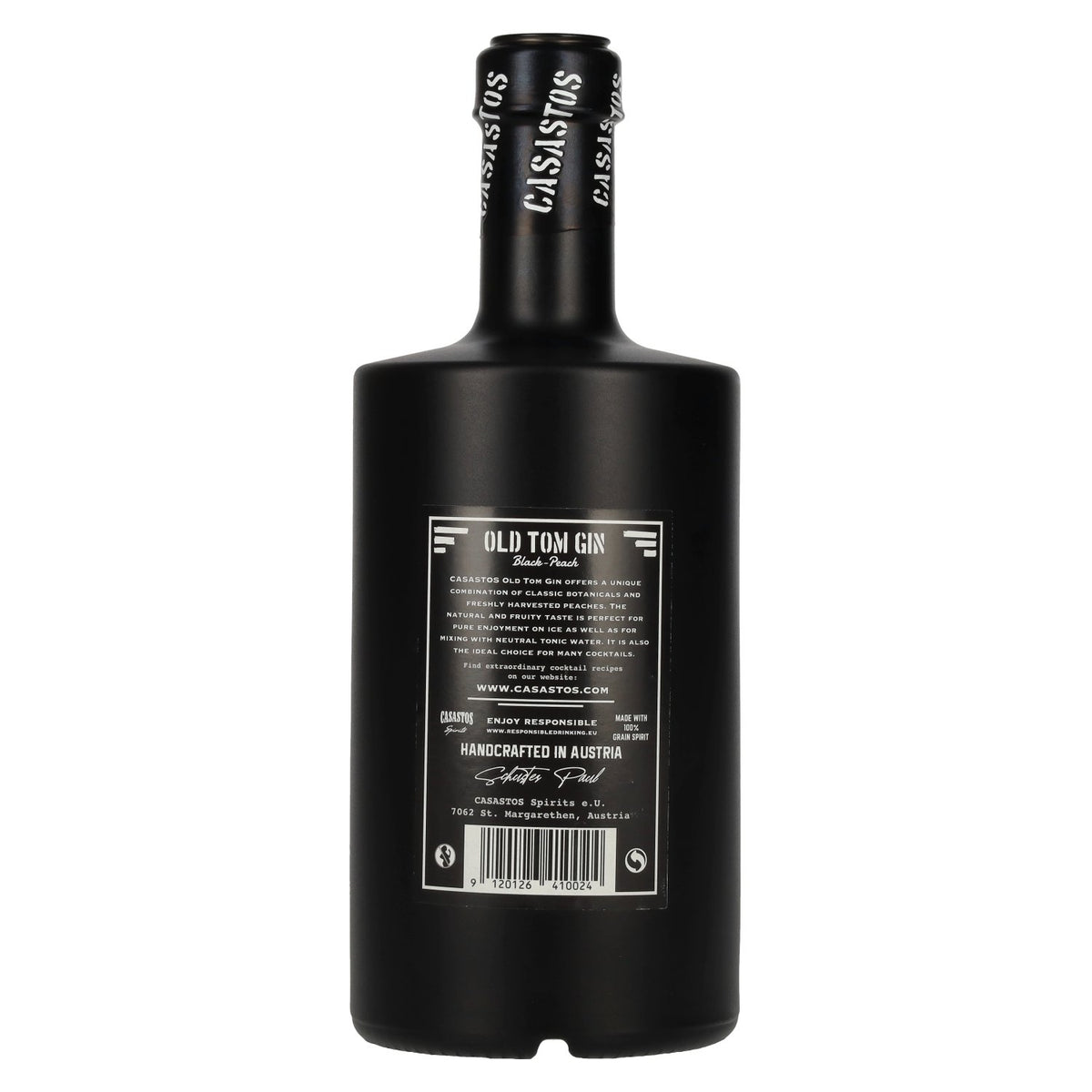 CASASTOS Old Tom Gin Small Batch Black-Peach 40% vol. 0.5 l