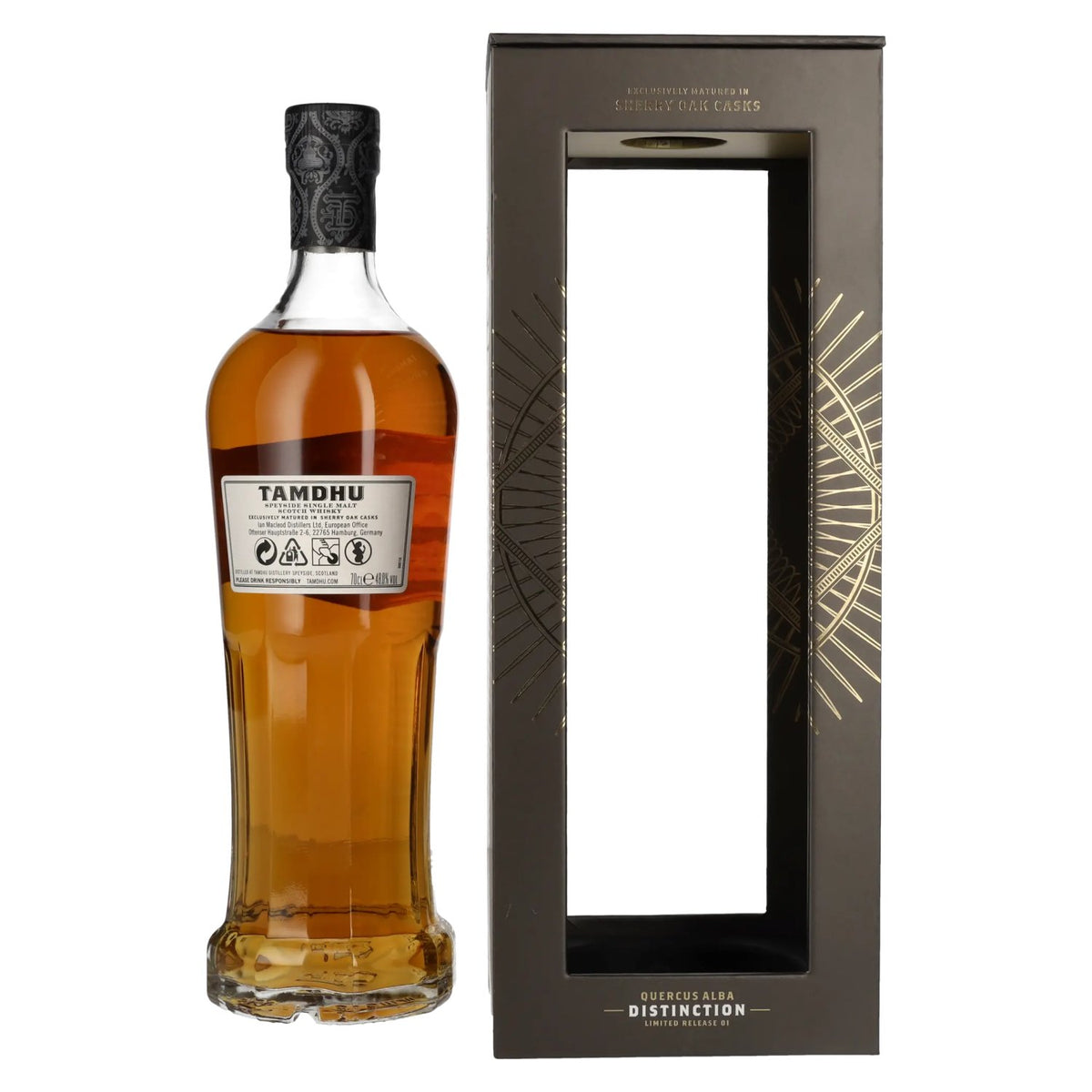 Tamdhu DISTINCTION I, whisky single malt écossais du Speyside, 48 % vol., 0,7 l, dans un coffret cadeau