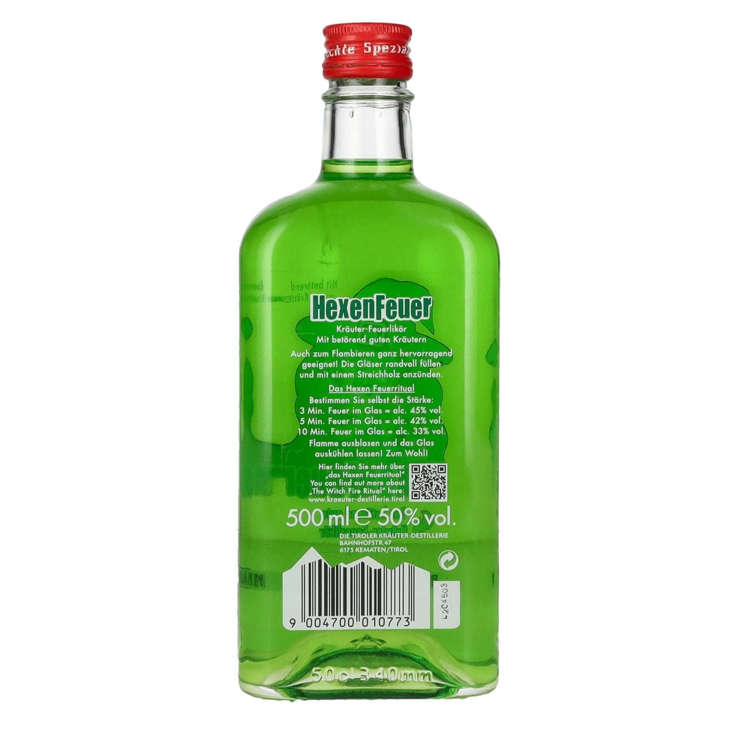 Baumann HexenFeuer kruidenvuurlikeur 50% vol. 0.5l