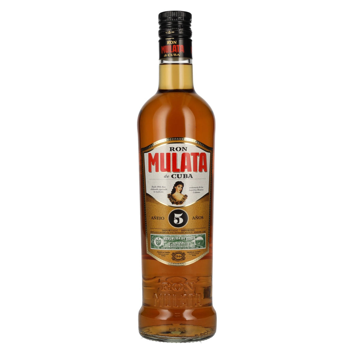Ron Mulata de Cuba Añejo 5 Años 38% vol. 0,7 l