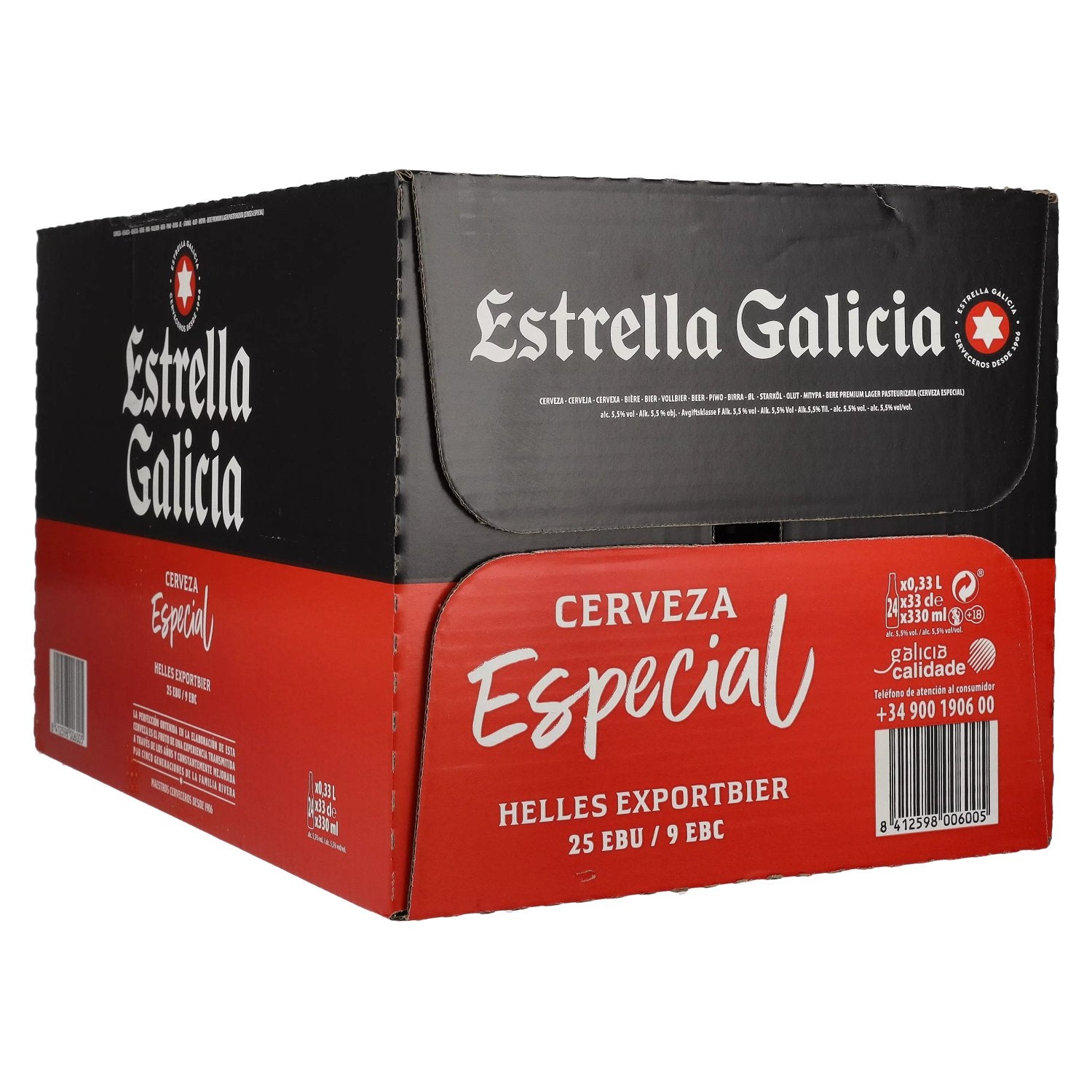 Estrella Galicia Cerveza Especial 5,5% Vol. 24x0,33l