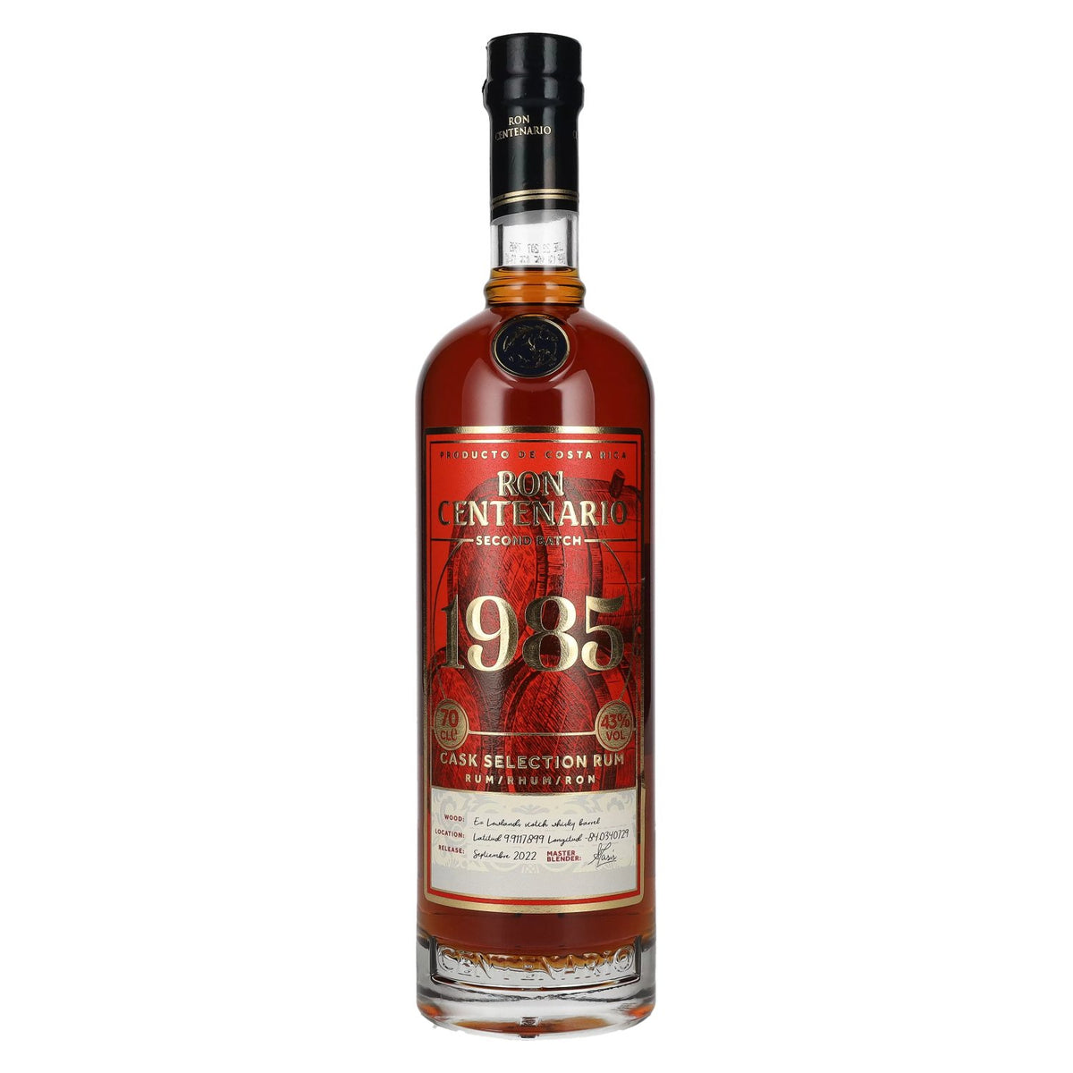 Ron Centenario 1985 Cask Selection Rum, Second Batch, 43% vol., 0.7 l