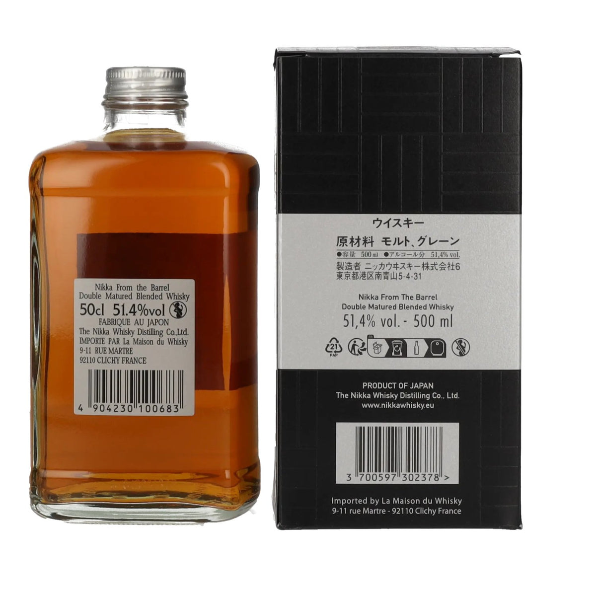 Nikka From the Barrel Double Matured Blended Whisky 51,4% vol. 0,5 l in geschenkverpakking
