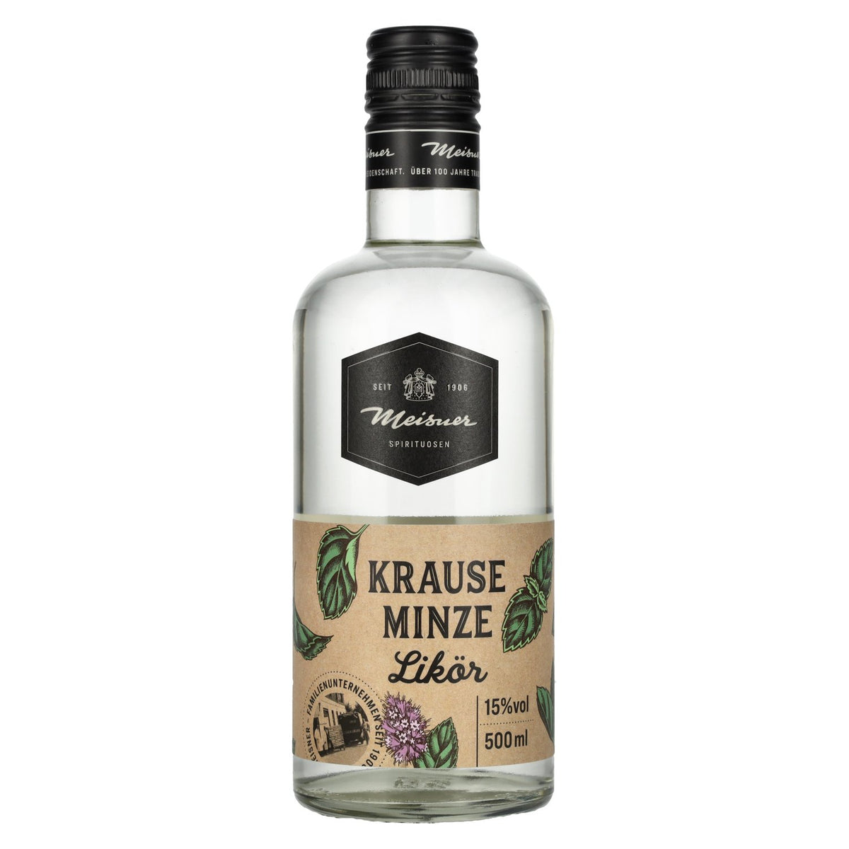 Liqueur de menthe Meisner Krause, 15 % vol., 0,5 l