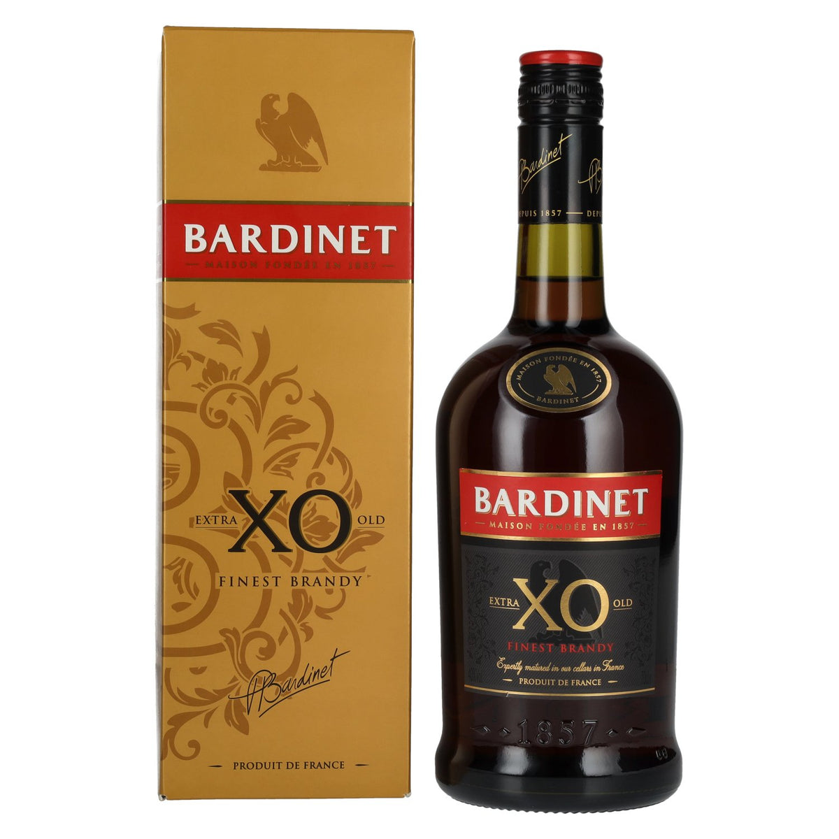 Bardinet XO Extra Old Finest Brandy 40% vol. 0,7 l in geschenkverpakking
